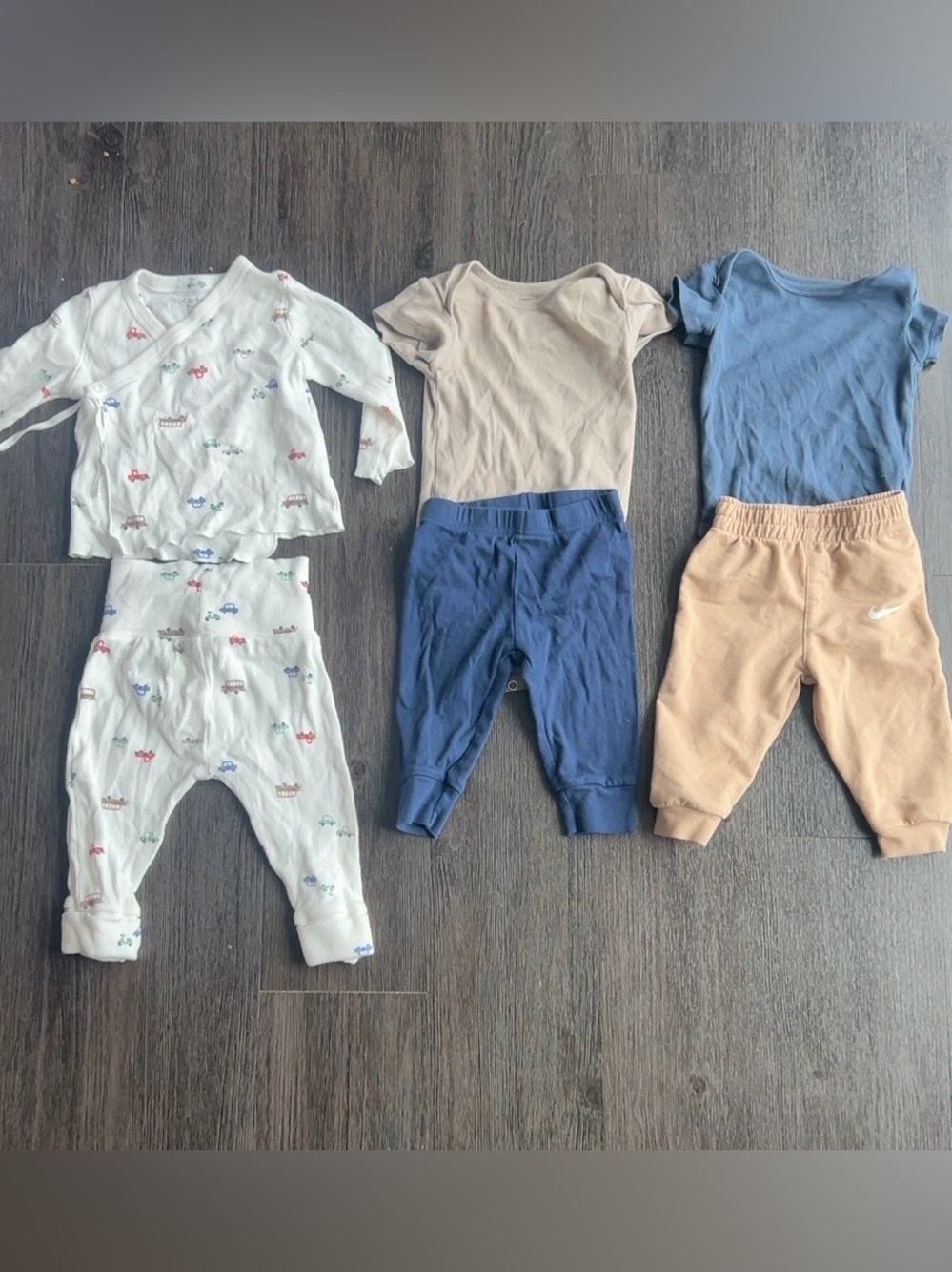Bundle- Nike Kids Pajama & Tee Set - Blue, Tan, Cream, White